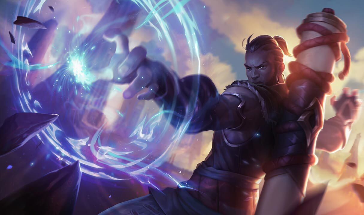 league of legends ryze and tryndamere statue