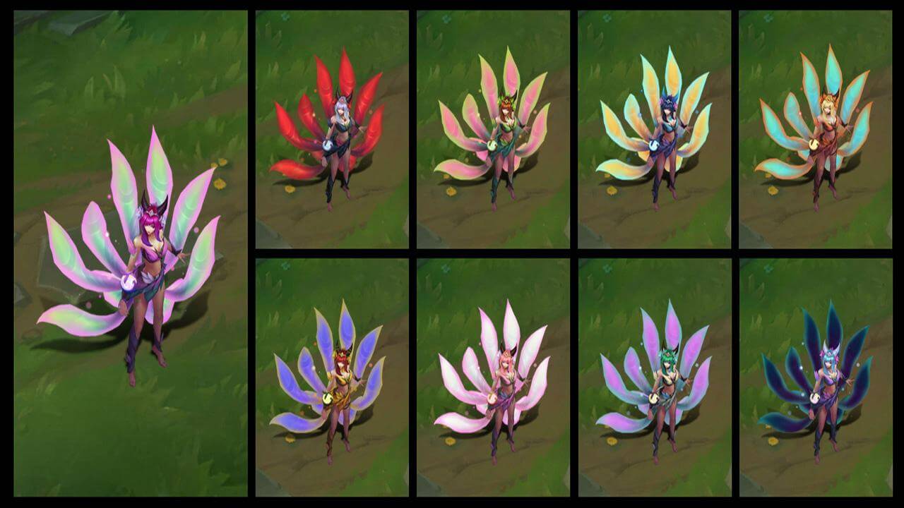 Ahri Skins & Chromas League of Legends (LoL)