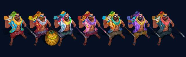 Gangplank FPX (Base) chromas in League of Legends