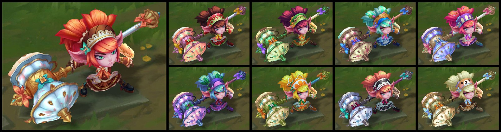 Confira as skins Kawaii Café para Poppy, Lulu, Rumble e Jinx!