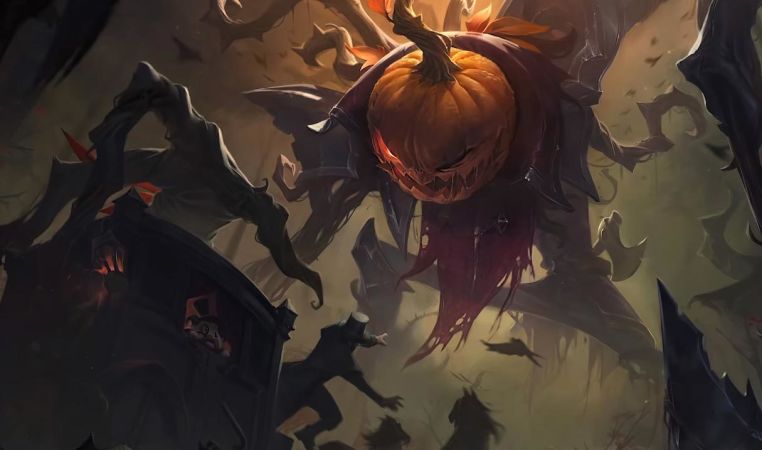 Pumpkinhead Fiddlesticks Landscape Skin
