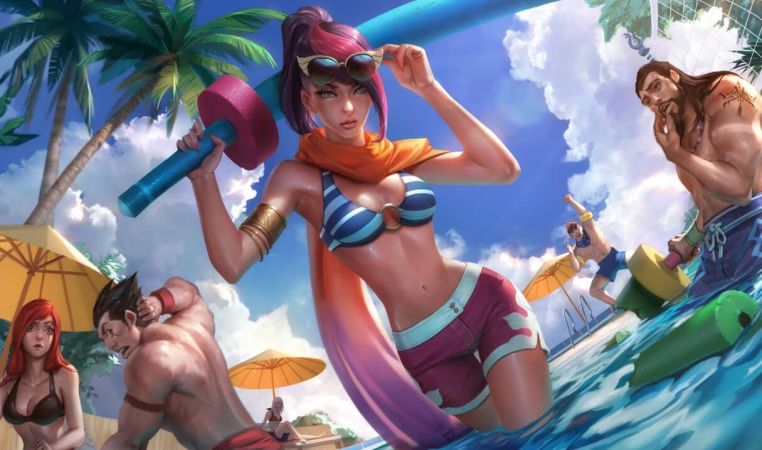 Pool Party Fiora Landscape Skin