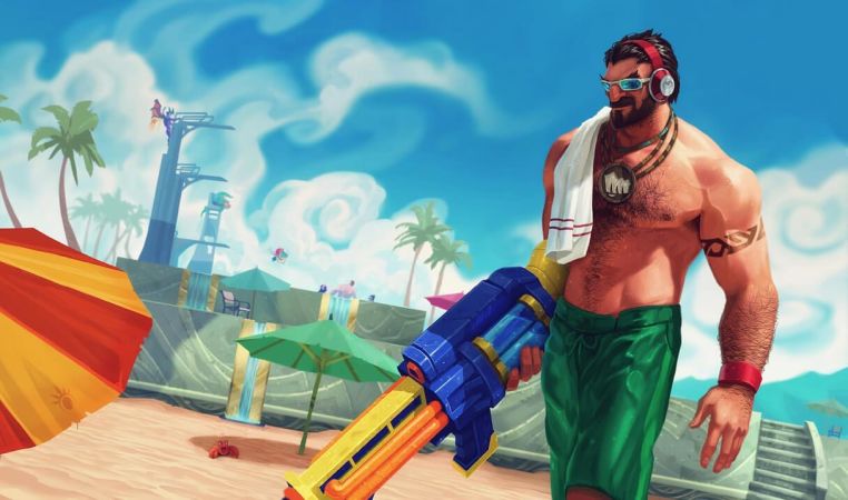 Pool Party Graves Landscape Skin
