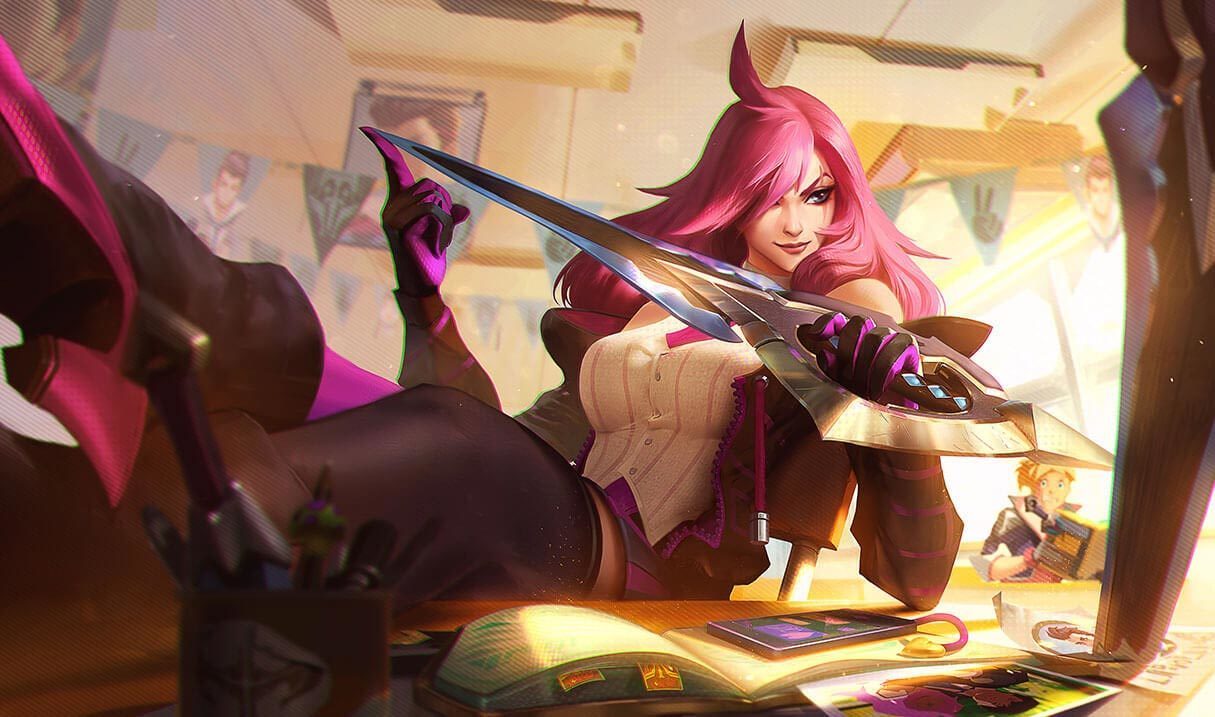 Battle Academia Katarina League Of Legends Lol Champion Skin On Mobafire