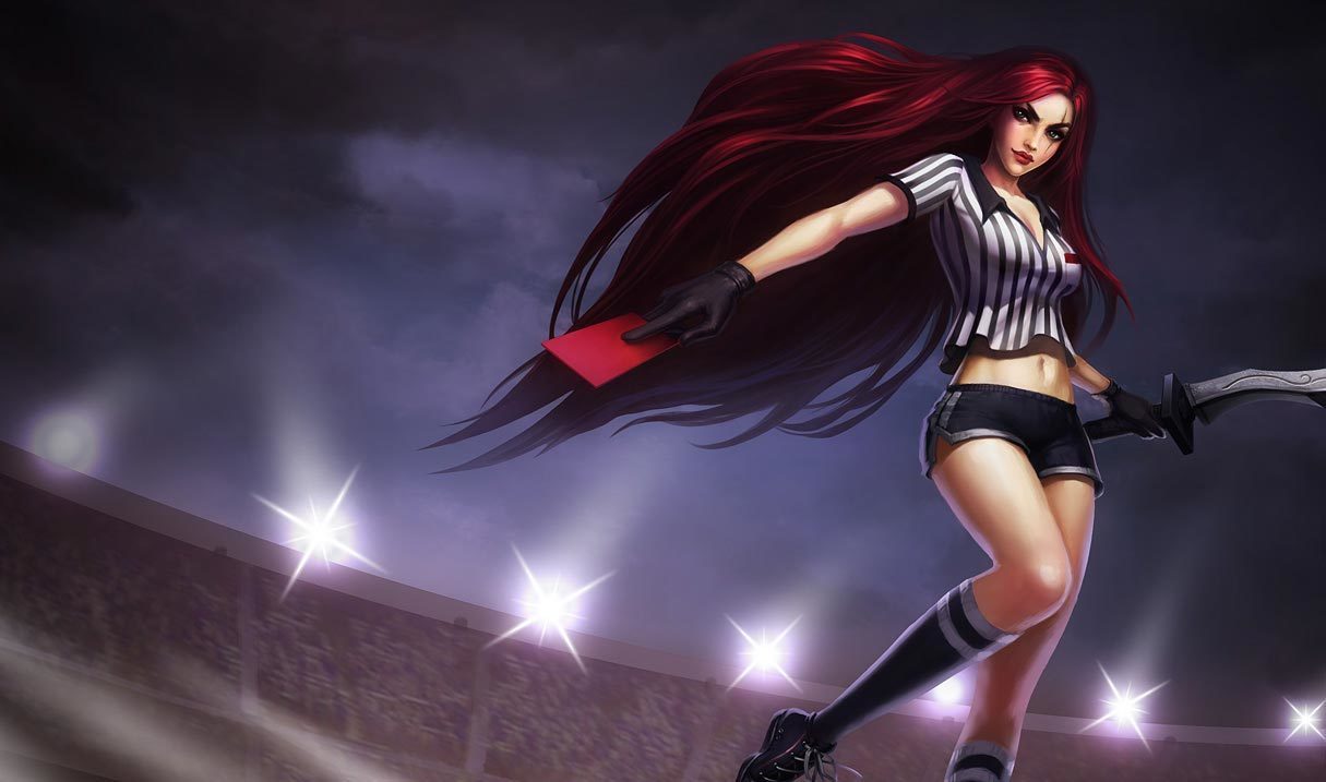 Red Card Katarina League Of Legends Lol Champion Skin On Mobafire