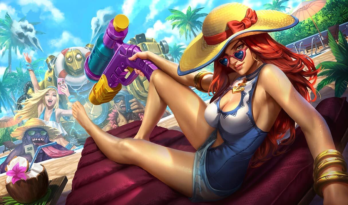 Image result for miss fortune pool party skin