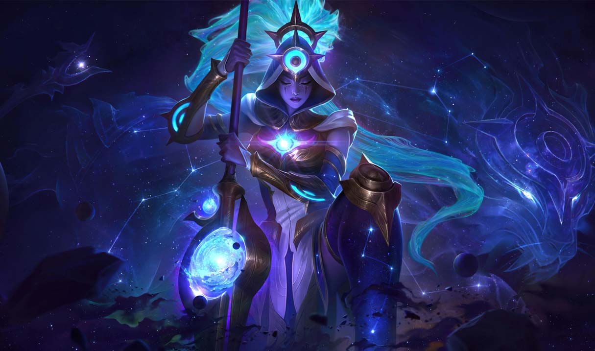 Cosmic Huntress Nidalee Landscape Skin