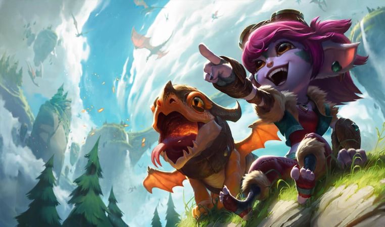 Dragon Trainer Tristana Landscape Skin