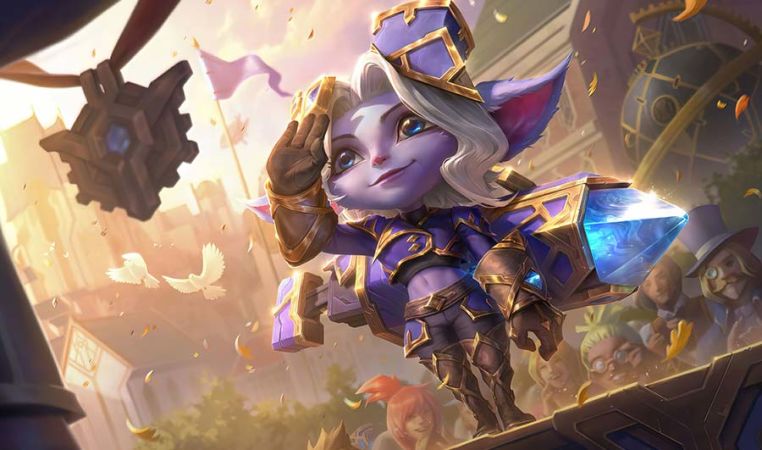 LOL Tristana LoL Splash Art PC Desktop 4K Wallpaper & Artwork