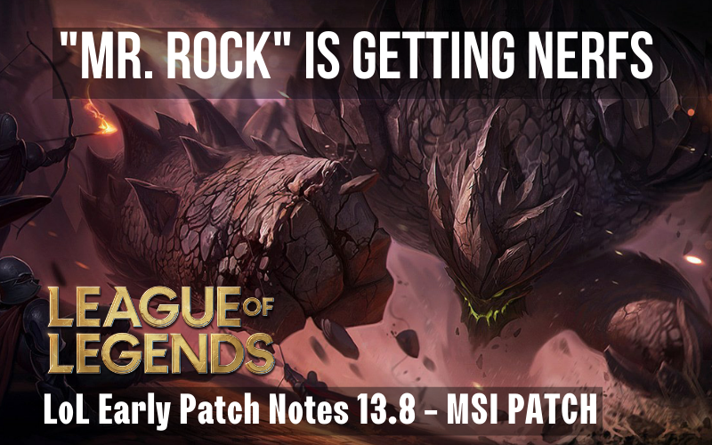 League of Legends Patch 13.8: PatchNotes, Champion Changes and