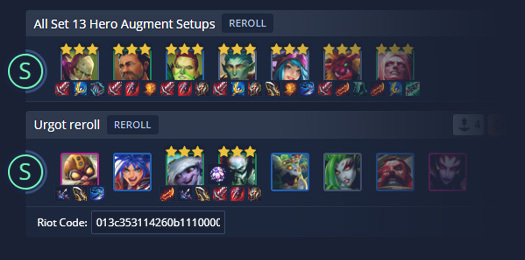 TFT Team Comps and Database 